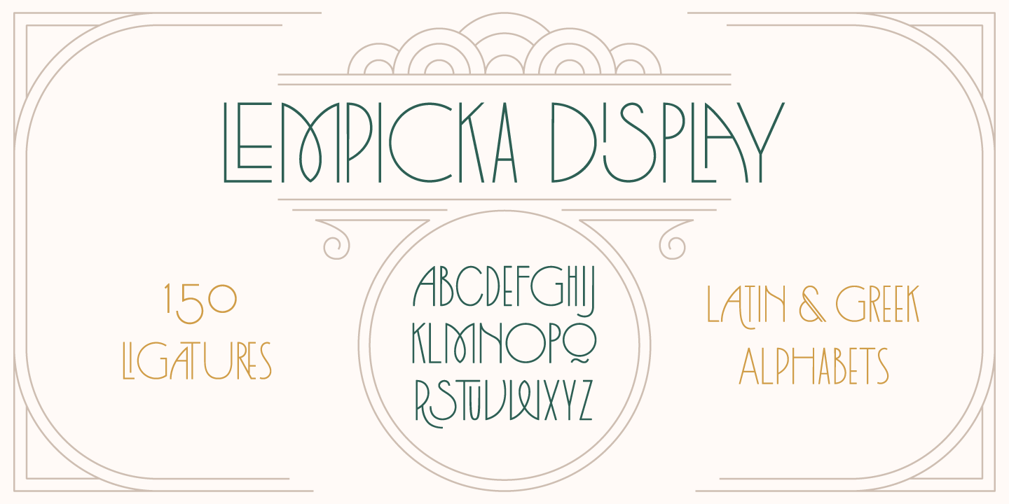 Beispiel einer Lempicka-Schriftart #9